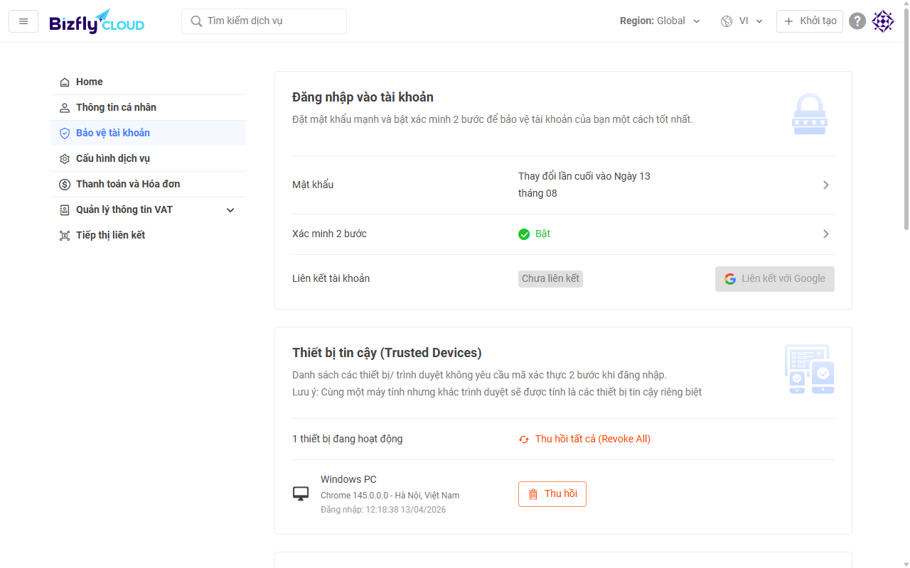 Danh sách thiết bị tin cậy